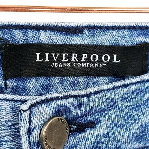Liverpool short Bermuda jean shorts size 4 - Picture 4 of 5